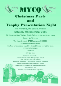 2015 Trophy Presentation and Xmas Party Invite